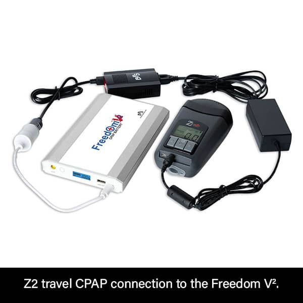Freedom V² CPAP Battery Connection to Z2 Travel CPAP
