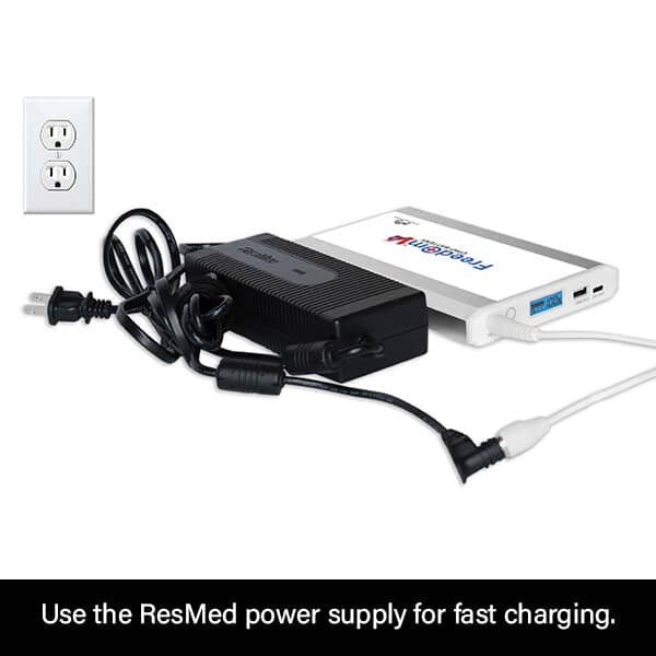 Freedom V² CPAP Battery Charging with ResMed S9 Power Supply