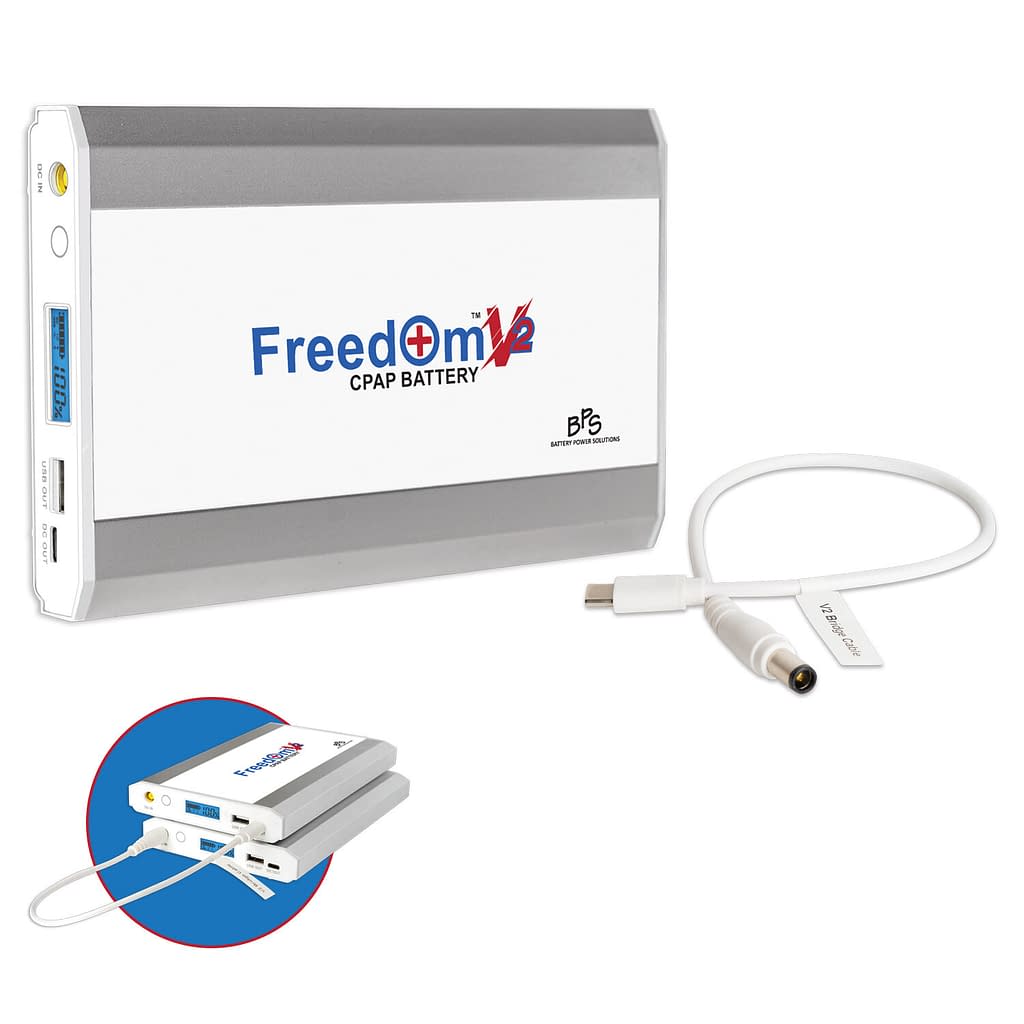 Freedom V² CPAP Battery Kit with Battery Bridge Cable